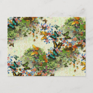 Design BUTTERFLY GARDEN PC5 Postkarte