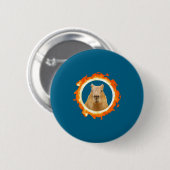 Design Capybara Finsternis Meme Solar Tier Button (Vorne & Hinten)