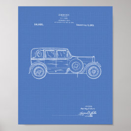 Design Car Body 1921 Patentart - Blueprint Poster