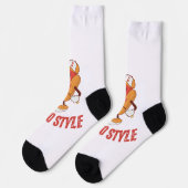 Design Chicago Style Hot Dog Lover anpassen Socken (Linkes Detail)
