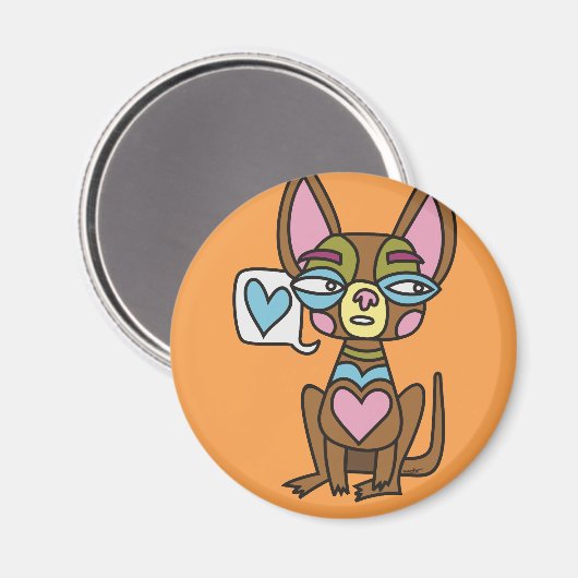 Design Chiwawa Magnet (Vorderseite/Rückseite)