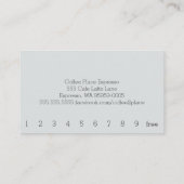 Design Coffee Square Table Einfacher Loyalitätspas Treuekarte (Rückseite)