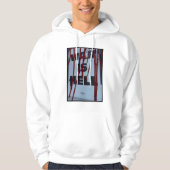 Design com Protesto Visual Urbano War is Hell Hoodie (Vorderseite)