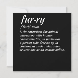 Design-Cosplay für Furnier-Furries Einladung