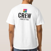 Design-Crew für doppelseitige Logos T-Shirt (Rückseite)