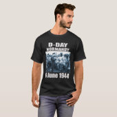 Design D-Day Normandy Landings Invasion Memorial T T-Shirt (Vorne ganz)