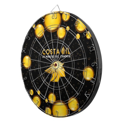 Design-Dartboard für Costa Oil Drop Dartscheibe (Vorderseite rechts)