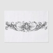 Design-Deko für Schwarz und Weiß Seidenpapier (Vorderseite)