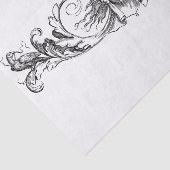 Design-Deko für Schwarz und Weiß Seidenpapier (Ausschnitt)