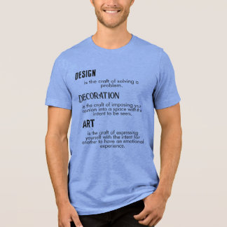 Design, Dekoration und Kunst Tri-Blend Shirt