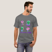Design der 3D-Alien T-Shirt (Vorne ganz)