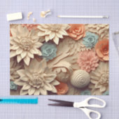 Design der 3D-Blume 8 Seidenpapier (Handwerk)