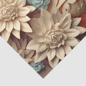 Design der 3D-Blume 8 Seidenpapier (Ausschnitt)