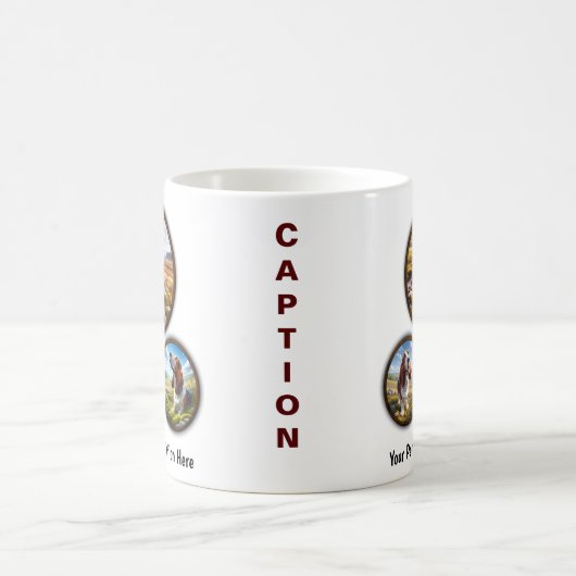 Design der 6-Image-Kaffee-Tasse im Basset-Hund Kaffeetasse (Mittel)
