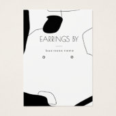 Design der abstrakten Schwarz/Weiß-Ohren-Grafikkar (Vorderseite)