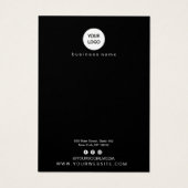 Design der abstrakten Schwarz/Weiß-Ohren-Grafikkar (Rückseite)