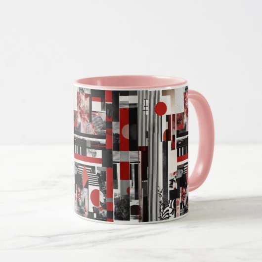Design der abstrakten Uni. Tasse (VorderseiteRechts)