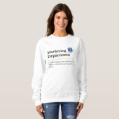 Design der Abteilung Marketing Sweatshirt (Vorne ganz)