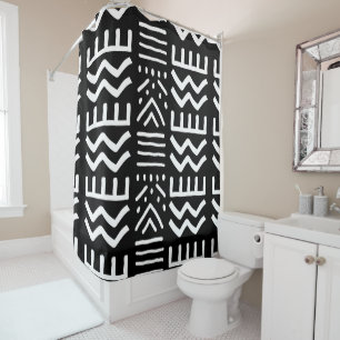 Design der afrikanischen Muscheldusche Duschvorhang