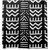 Design der afrikanischen Muscheldusche Duschvorhang (Vorderseite)