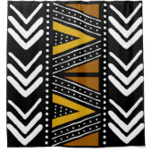 Design der afrikanischen Muscheldusche Duschvorhang (Vorderseite)