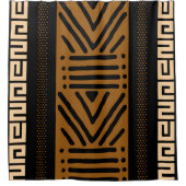 Design der afrikanischen Muscheldusche Duschvorhang (Vorderseite)