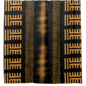 Design der afrikanischen Muscheldusche Duschvorhang (Vorderseite)