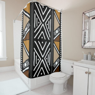 Design der afrikanischen Muscheldusche Duschvorhang