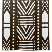 Design der afrikanischen Muscheldusche Duschvorhang (Vorderseite)