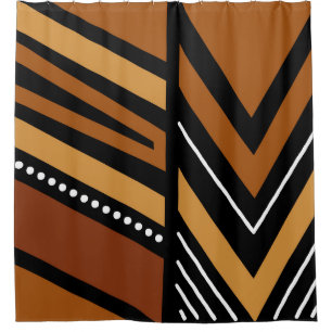 Design der afrikanischen Muscheldusche Duschvorhang