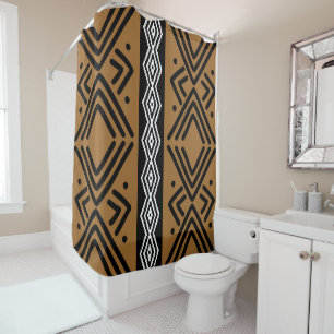 Design der afrikanischen Muscheldusche Duschvorhang