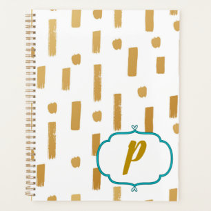 Design der aktuellen Gold-Monogramme Planer
