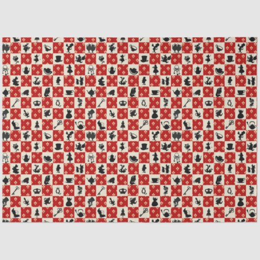 Design der Alice im Wunderland 12 Seidenpapier (Vorderseite)