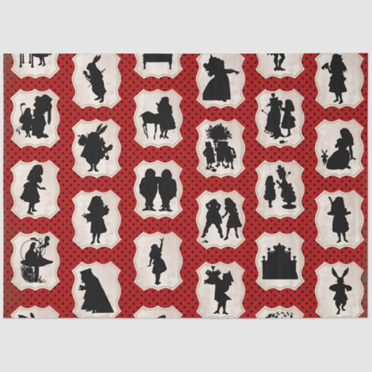 Design der Alice im Wunderland 2 Seidenpapier (Vorderseite)