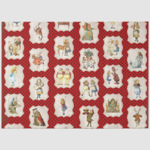 Design der Alice im Wunderland 4 Seidenpapier