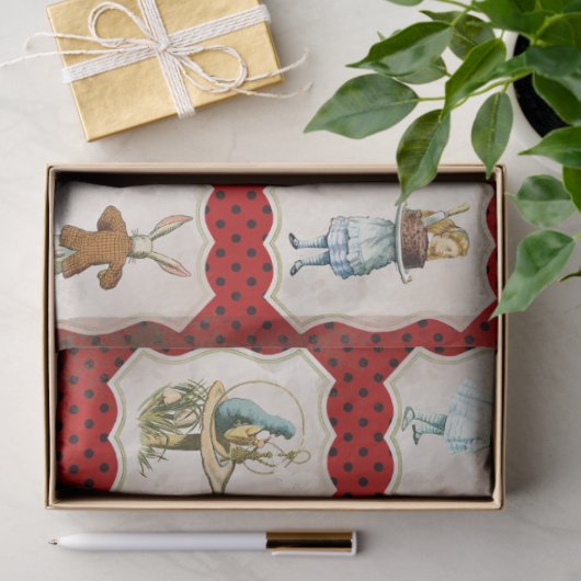 Design der Alice im Wunderland 5 Seidenpapier (Geschenk)