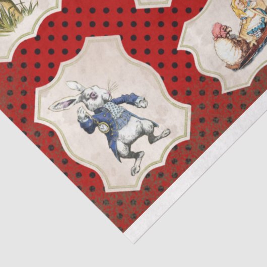 Design der Alice im Wunderland 5 Seidenpapier (Ausschnitt)