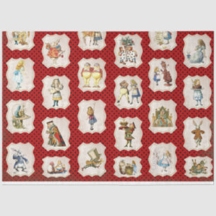 Design der Alice im Wunderland 5 Seidenpapier