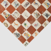 Design der Alice im Wunderland 8 Seidenpapier (Ausschnitt)