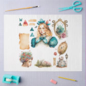 Design der Alice Tea Party Series 4 Seidenpapier (Basteln)