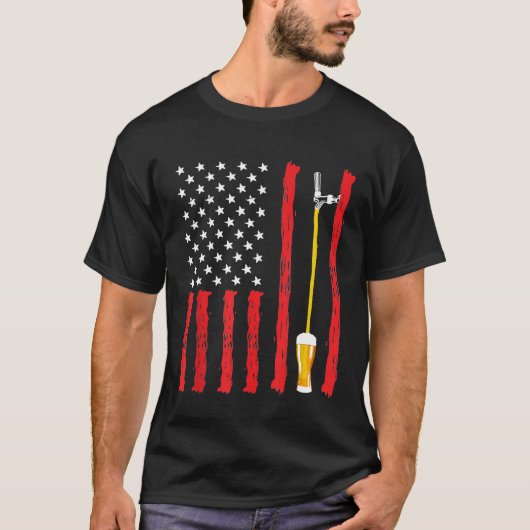 Design der amerikanischen Bierbrauerei T-Shirt (Vorderseite)