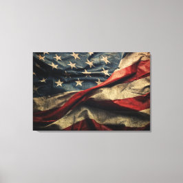 Design der amerikanischen Flag Waving Fabric Leinwanddruck