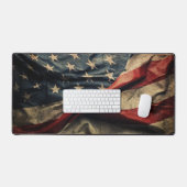 Design der amerikanischen Flag Waving Fabric Schreibtischunterlage (Tastatur & Maus)
