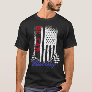 Design der amerikanischen Flagge RC Racing Race Fl T-Shirt