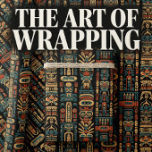 Design der amerikanischen Totem-Polen und Federn Geschenkpapier