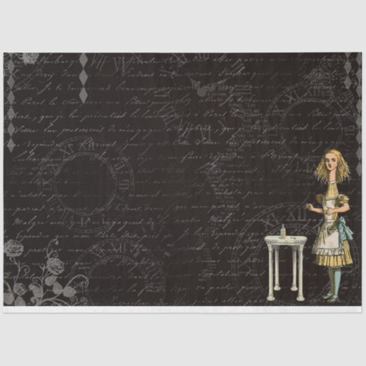 Design der anderen Alice im Wunderland 43 Seidenpapier (Vorderseite)