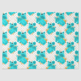 Design der Aqua- und Gold-Serie 10 Seidenpapier