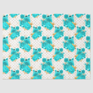 Design der Aqua- und Gold-Serie 10 Seidenpapier