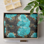 Design der Aqua- und Gold-Serie 13 Seidenpapier (Geschenk)