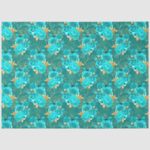 Design der Aqua- und Gold-Serie 15 Seidenpapier